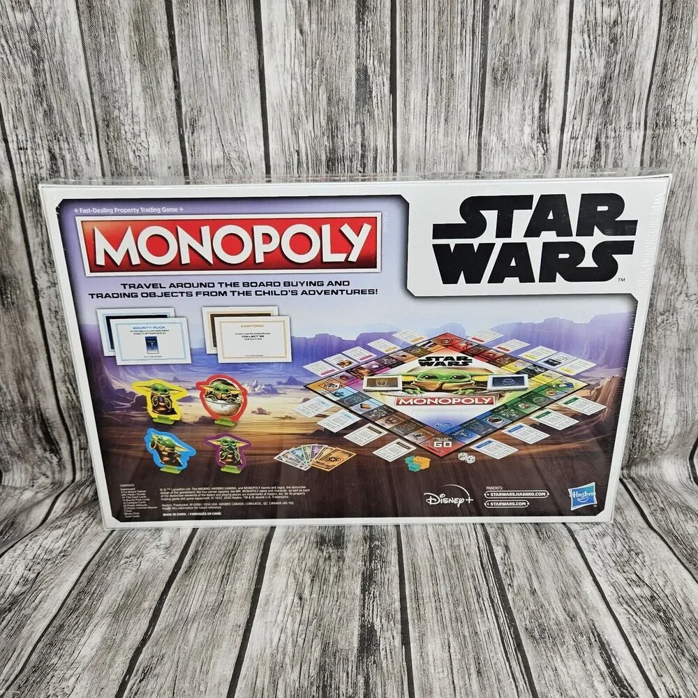 Monopoly Star Wars The Child Yoda Mandalorian Board Game NIP Sealed Hasbro Game